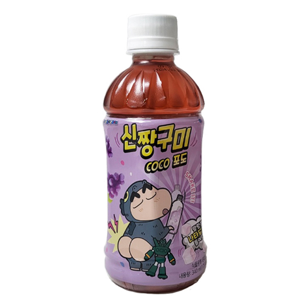 (소비기한2024-03-26)신짱구미 코코포도 340ml X 24개 1박스