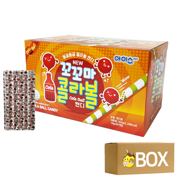 꼬꼬마 콜라볼 캔디 10g X 60개입 8곽 1박스