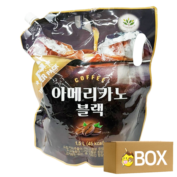 아메리카노 블랙 1.5L X 8개입 1박스(대용량)