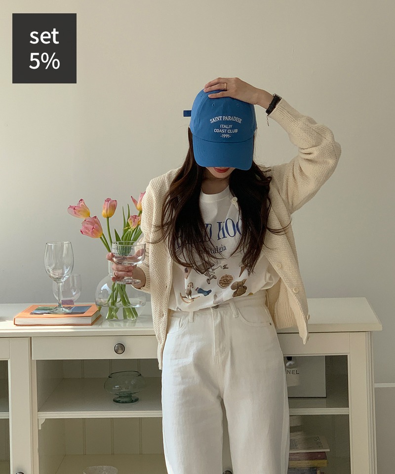 クラネットオズカーディガン+ミルクブリーズTシャツ 韓国ファッション通販 ダルトゥ