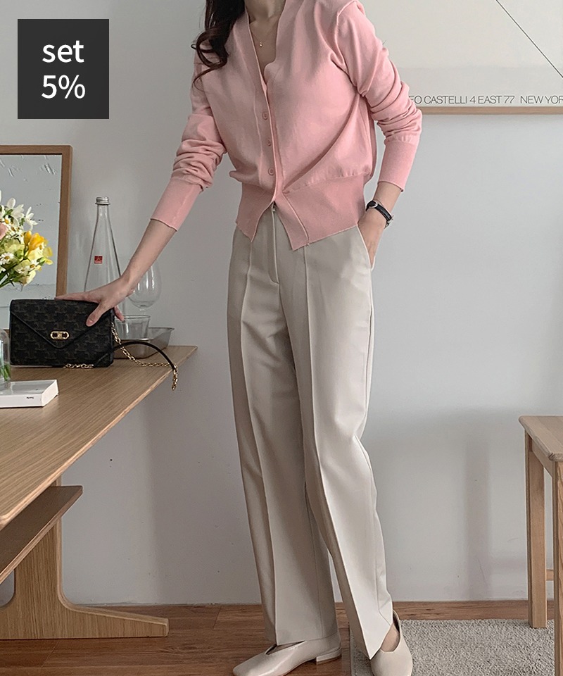 ルマンドカーディガン+コンパッションスラックス 韓国ファッション通販 ダルトゥ