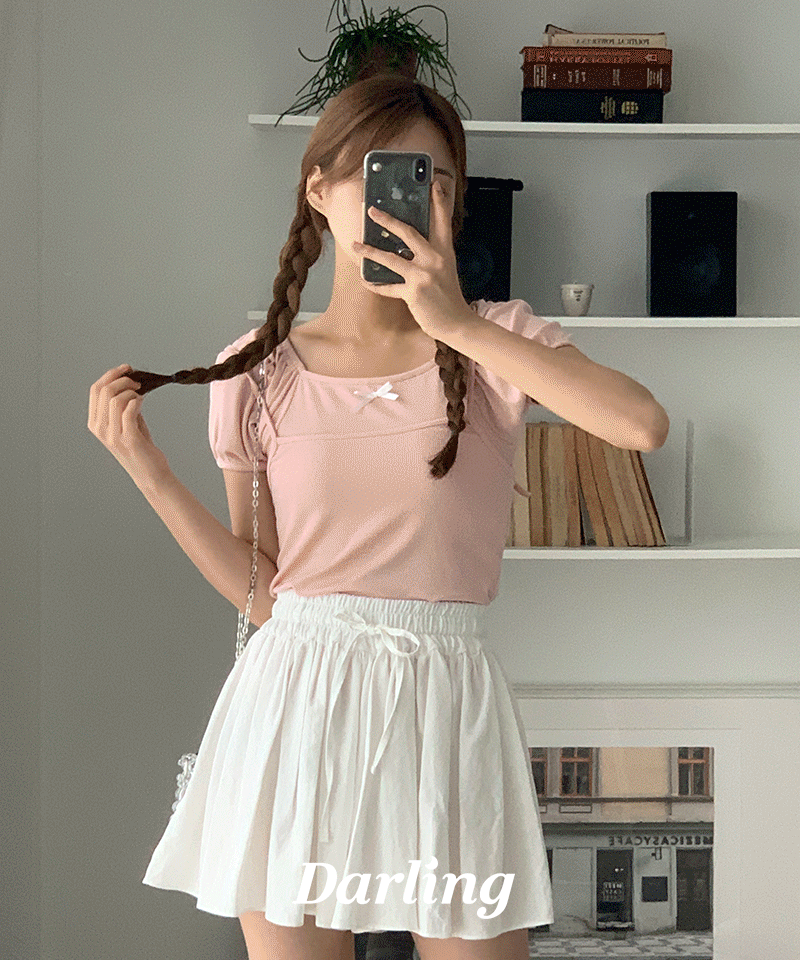 [MADE] Sweetie Ribbon Layered T-Shirt : [PRODUCT_SUMMARY_DESC]