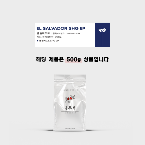 다온빈  엘 살바도르 SHG EP 싱글 원두 커피 홀빈 500g