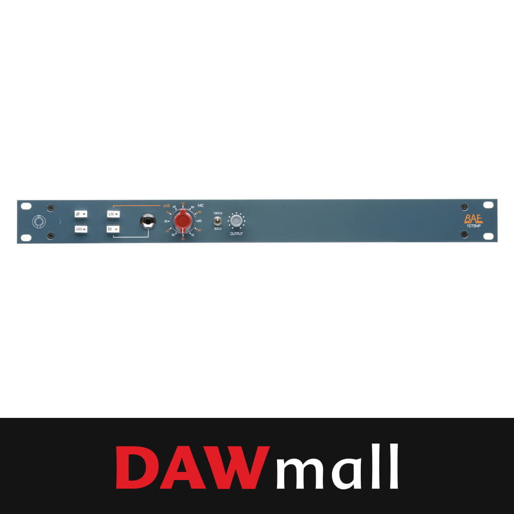 BAE 1073MP Single Channel Rackmount Mic Pre - PSU 포함 싱글 마이크 프리앰프