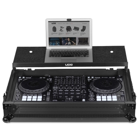 UDG Ultimate Flight Case Pioneer DDJ-1000 Black Plus (Laptop Shelf + Wheels) 플라이트 케이스