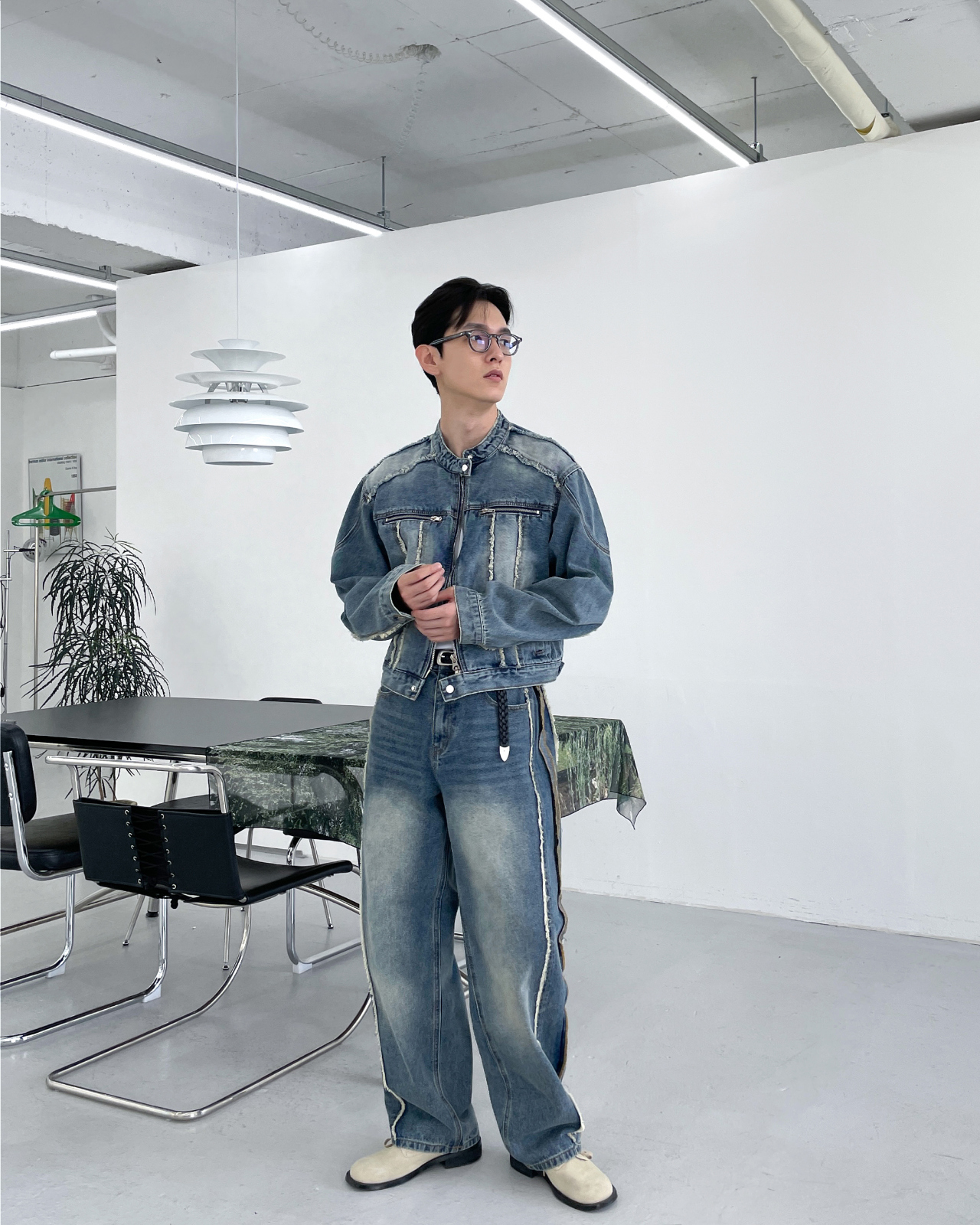 褲子模特兒穿著圖-S344L10