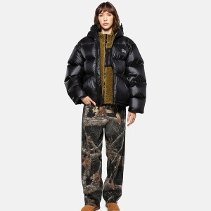 STUSSY 스투시 패딩다운 파카 마이크로 립스탑 팬텀 블랙
