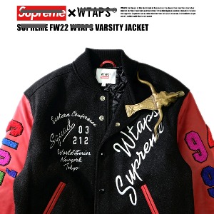 SUPREME x WTAPS 슈프림 더블탭스 21FW 바시티 자켓