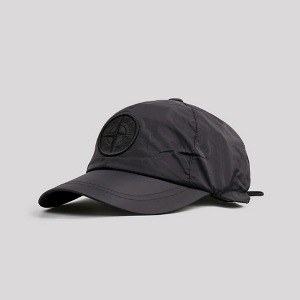 STONE ISLAND 스톤아일랜드 20FW 나일론메탈 로고자수 캡모자