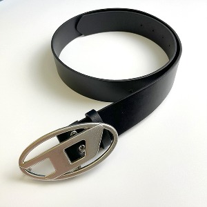 Diesel디젤 버클 로고 블랙 벨트