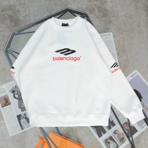 Balenciaga 발렌시아가 빅로고 맨투맨 티셔츠(화이트)