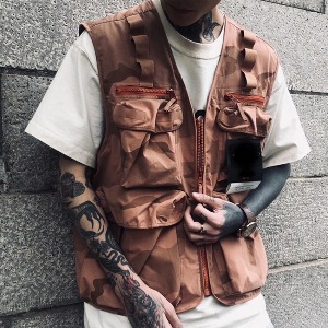 스톤아일랜드 x 슈프림 19SS 라이엇 마스크 카모셋업 - 베스트