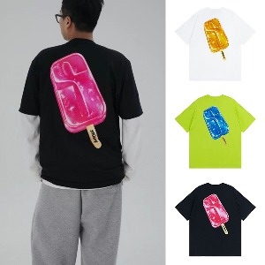 STUSSY 스투시 아이스크림 로고 반팔티셔츠