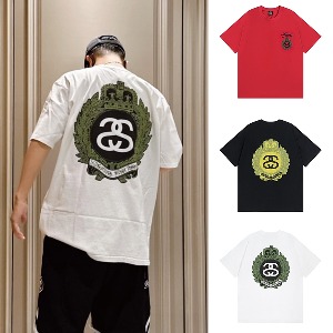 STUSSY 스투시 더블SS 로고 반팔티셔츠