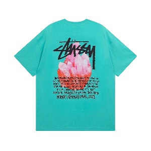 STUSSY 스투시 리플렉션 로고 반팔티셔츠