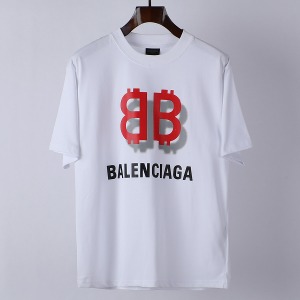 BALENCIAGA 발렌시아가 더블B 전면로고 반팔티셔츠