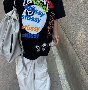 STUSSSY 23SS 백프린팅 반팔티셔츠