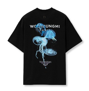 우영미 WYM 24SS 발광 해파리 프린팅 반팔티셔츠
