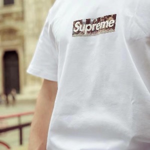 SUPREME 슈프림 밀란 최후의 만찬 로고 반팔티셔츠