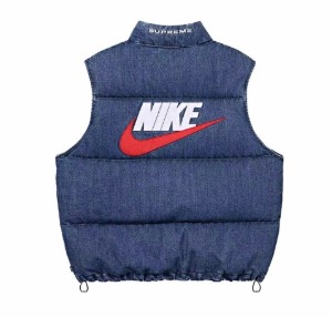 노스페이스 x SUPREME 콜라보데님푸퍼 패딩베스트