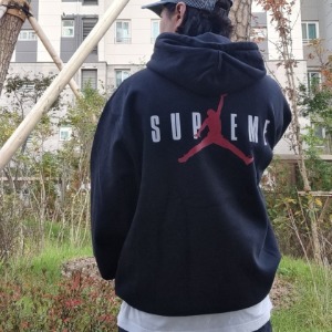 Supreme x Jordan Hooded Sweatshirt - 24FW(셋업 상의)