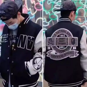 베이프 x 네이버후드 바시티 자켓