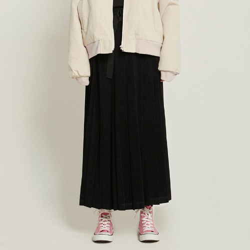 매치글로브 MG8F PLEATS LONG SKIRT(BLACK),DCL스토어,MATCHGLOBE (Woman)