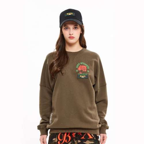 블락스요하닉스 CREWNECKS(KHAKI),DCL스토어,BLACX YOHANIX (Unisex)