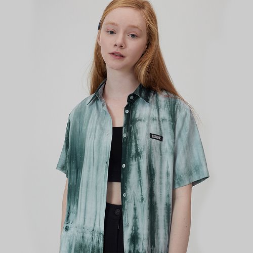 매치글로브 MG0S PRINT SHORTS SLEEVE SHIRT(GREEN)