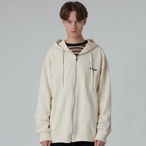 매치글로브 MG0F MGLB BIG LOGO HOOD ZIPUP (CREAM)