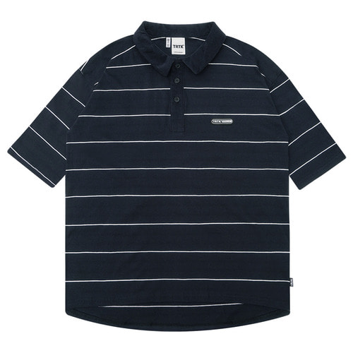 트라이투톡 T38S STRIPE POLO SHIRTS_NAVY,DCL스토어,TRY TO TALK (man)