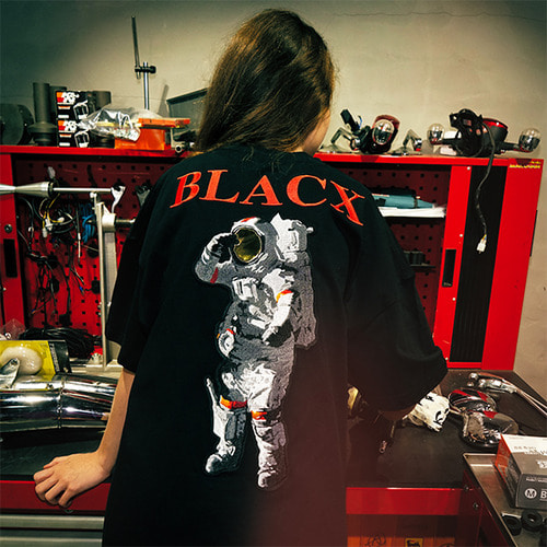 블락스요하닉스 ASTRONAUT EMBROIDERY T (woman),DCL스토어,BLACX YOHANIX (Unisex)