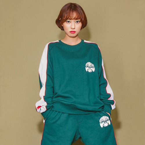 아시하 뉴트로 트레이닝 반바지(Green),DCL스토어,ASIHA(unisex)