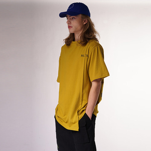 블락스요하닉스 BASIC LOGO HALF T SHIRTS (men)_MUSTARD,DCL스토어,BLACX YOHANIX (Unisex)