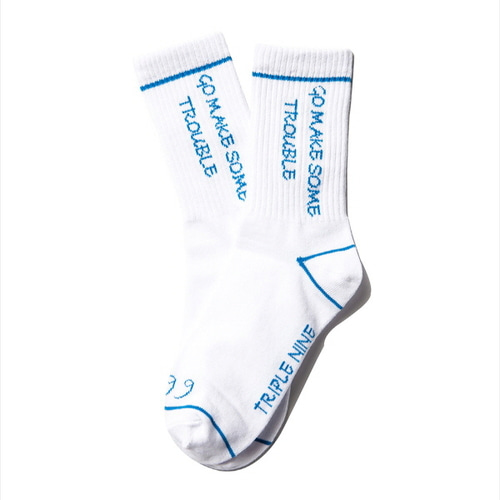 트리플나인 TRIPLE NINE WHITE SOCKS-1,DCL스토어,TRIPLE NINE (unisex)