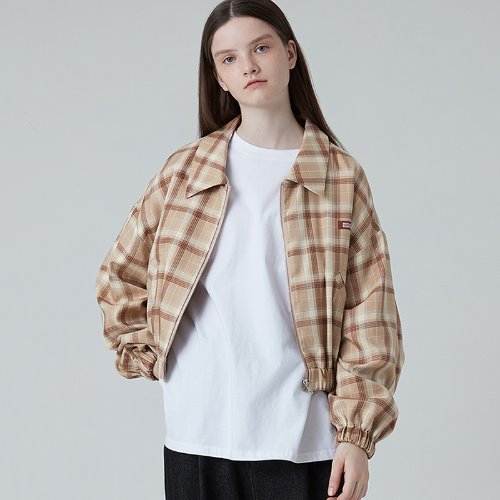 매치글로브 MG0F CHECK POINT BANDING JUMPER (BEIGE)