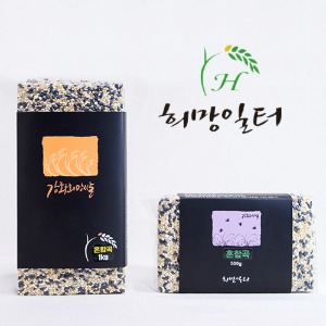 백미 현미 찹쌀 흑미 진공포장 쌀 혼합6곡 (500g / 1Kg) 딸기마켓