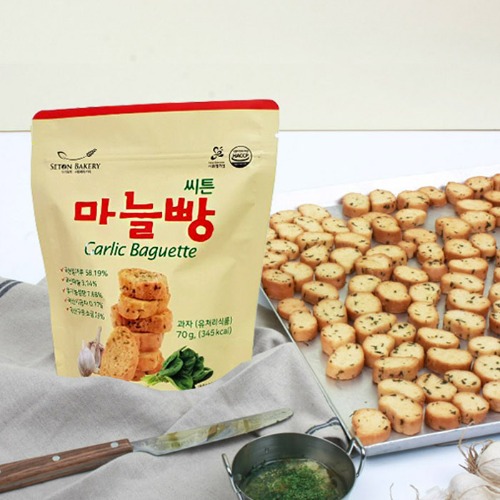 국내산우리밀 마늘빵 (70g) 딸기마켓