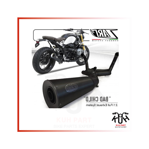 ZARD ] BMW R-NINE T 2014 - 2016  블랙 풀시스템 머플러