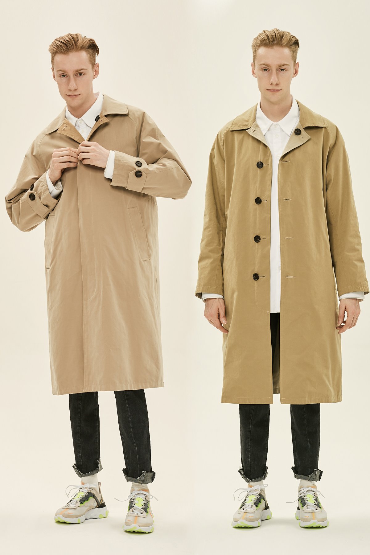 BEIGE REVERSIBLE MAC COAT