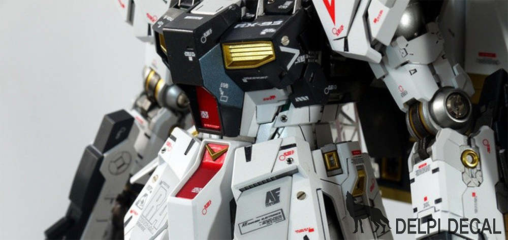 ウエダハジメ　00 93 SET] MG ν Gundam RX-93 Metal Parts Set - DelpiDecal
