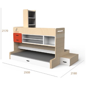 주니어 슬리핑덕 모모 책상겸 벙커침대