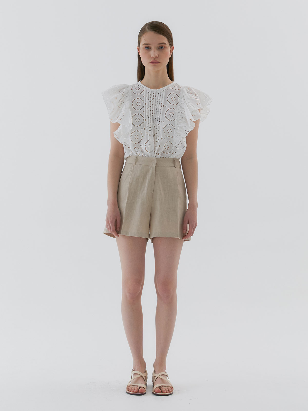 Linen Short_Beige