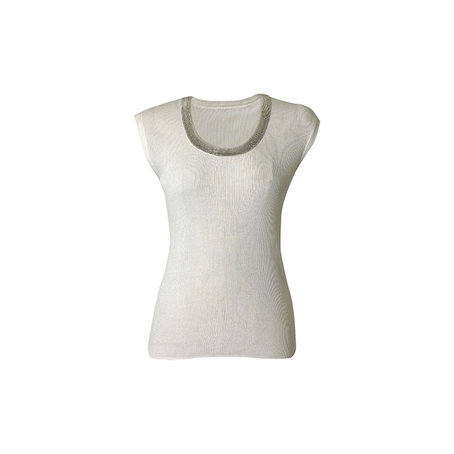 Chamomile Natural Silk Sleeveless knit (4colors)