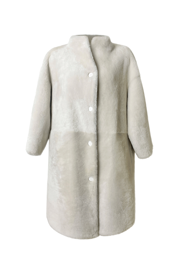 [헤이에스fur_2023] Kamo Shearing Long Jacket (2colors)