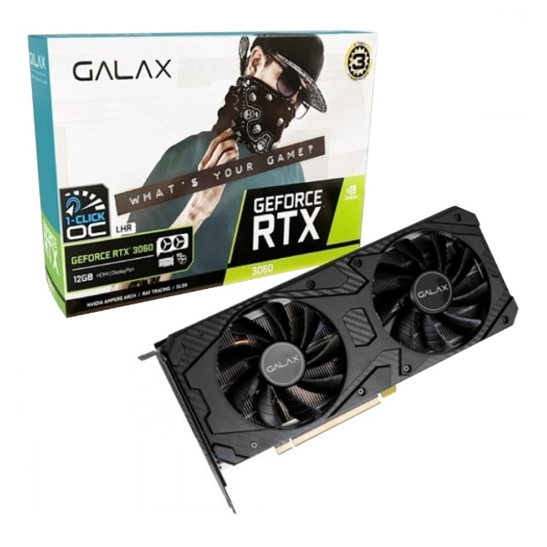 [갤럭시] GALAX 지포스 RTX 3060 V2 D6 12GB