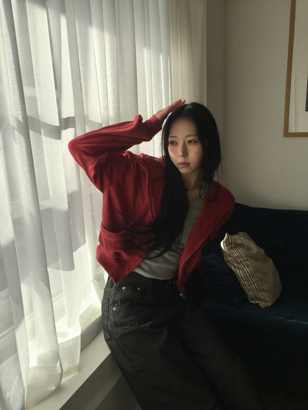 바지 모델 착용 이미지-S2L22