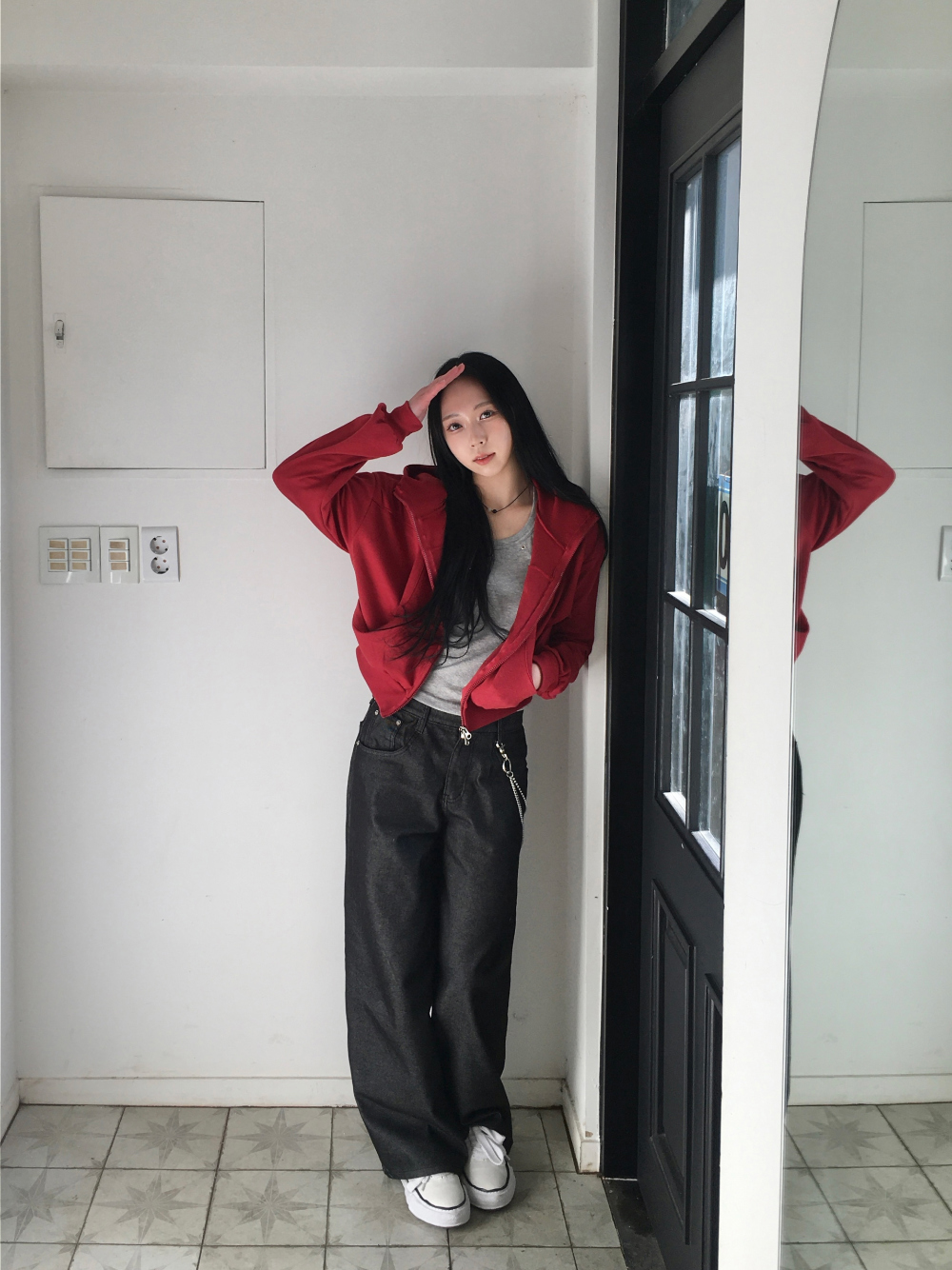 재킷 모델 착용 이미지-S2L18