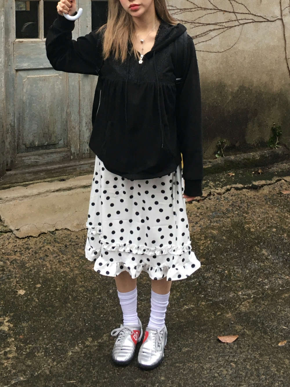 미니 스커트 모델 착용 이미지-S2L8