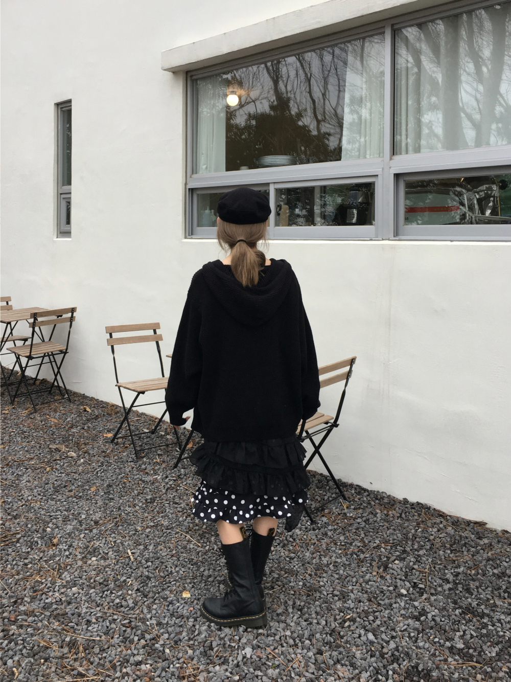 미니 스커트 모델 착용 이미지-S2L30